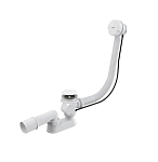 Слив-перелив для ванны AlcaPlast A51BM-80 80см автомат комплект белый пластик/пластик