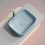 Накладная раковина Ceramicanova Element 50,5*38 голубая матовая Накладная раковина Ceramicanova Element 50,5*38 голубая матовая