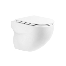 Подвесной унитаз BelBagno Onda BB066CHR/BB870SC 36*52,5 безободковый с крышкой-сиденьем микролифт Подвесной унитаз BelBagno Onda BB066CHR/BB870SC 36*52,5 безободковый с крышкой-сиденьем микролифт