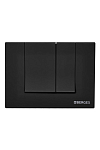 Клавиша смыва Berges Novum S5 Soft Touch черная матовая
