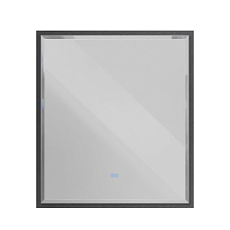 Зеркало Cezares Interni CZR-SPC-INT-1000-900-LED-TCH-WARM-TIT 100*90 с контурной подсветкой, сенсорным выключателем и подогревом титан