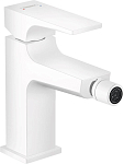 Смеситель Hansgrohe Metropol 32520700 для биде с донным клапаном белый матовый