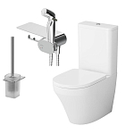 Унитаз-компакт AM.PM Inspire V2.0 37*66,5 с крышкой-сиденьем микролифт, гигиеническим душем и ершиком Унитаз-компакт AM.PM Inspire V2.0 37*66,5 с крышкой-сиденьем микролифт, гигиеническим душем и ершиком