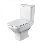 Унитаз-компакт Santek Лайн 36,2*65 безободковый с крышкой-сиденьем микролифт Slim Унитаз-компакт Santek Лайн 36,2*65 безободковый с крышкой-сиденьем микролифт Slim