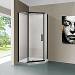 Душевой уголок Vincea Stresa VSP 100*100*195 профиль черный матовый без поддона Душевой уголок Vincea Stresa VSP 100*100*195 профиль черный матовый без поддона