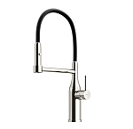 Смеситель Sancos Pride SC4011BNG для кухни гибкий излив нержавеющая сталь/черный Смеситель Sancos Pride SC4011BNG для кухни гибкий излив нержавеющая сталь/черный