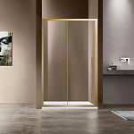Душевая дверь в нишу Vincea Garda 125*190 L/R профиль брашированное золото без поддона Душевая дверь в нишу Vincea Garda 125*190 L/R профиль брашированное золото без поддона