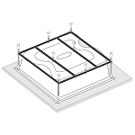 Каркас к ванне VagnerPlast Helios 194*170 (приобретается в комплекте с ванной) Каркас к ванне VagnerPlast Helios 194*170 (приобретается в комплекте с ванной)