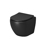 Подвесной унитаз Grossman Color GR-4455BMS 36*49 черный матовый безободковый с крышкой-сиденьем микролифт Slim Подвесной унитаз Grossman Color GR-4455BMS 36*49 черный матовый безободковый с крышкой-сиденьем микролифт Slim