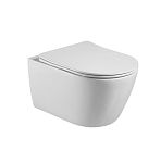 Подвесной унитаз Aquatek Бетта AQ1253W-00 36*53 безободковый с крышкой-сиденьем микролифт Slim Подвесной унитаз Aquatek Бетта AQ1253W-00 36*53 безободковый с крышкой-сиденьем микролифт Slim