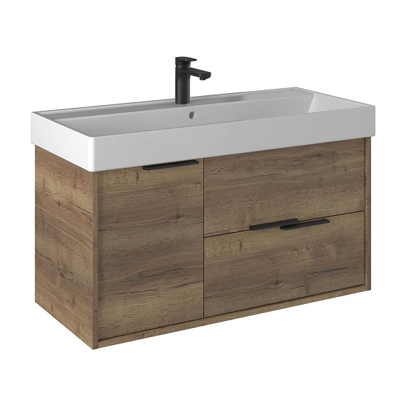 Тумба под раковину Briz Тесо 100 дуб веллингтон табак