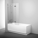 Шторка на ванну Ravak Brilliant BVS2 100*150 L профиль хром, стекло Transparent без креплений Шторка на ванну Ravak Brilliant BVS2 100*150 L профиль хром, стекло Transparent без креплений