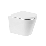 Подвесной унитаз BelBagno Flay-R BB053CHR 35,5*51,5 безободковый, P-trap Подвесной унитаз BelBagno Flay-R BB053CHR 35,5*51,5 безободковый, P-trap