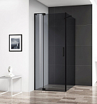 Душевой уголок Cezares SLIDER-AH-1-90-90/100-GRIGIO-NERO 90/100*90*195 профиль черный стекло тонированное без поддона Душевой уголок Cezares SLIDER-AH-1-90-90/100-GRIGIO-NERO 90/100*90*195 профиль черный стекло тонированное без поддона