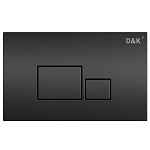 Клавиша смыва D&K Quadro DB1519025 черная матовая Клавиша смыва D&K Quadro DB1519025 черная матовая