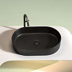 Накладная раковина Ceramicanova Element 60,8*38,5 черная матовая Накладная раковина Ceramicanova Element 60,8*38,5 черная матовая