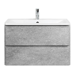 Тумба с раковиной BelBagno Albano 100 Cemento Verona Grigio Тумба с раковиной BelBagno Albano 100 Cemento Verona Grigio