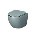 Подвесной унитаз Grossman Color GR-4455MNMS 36,5*48 мятный матовый безободковый с крышкой-сиденьем микролифт Slim Подвесной унитаз Grossman Color GR-4455MNMS 36,5*48 мятный матовый безободковый с крышкой-сиденьем микролифт Slim
