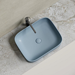 Накладная раковина Ceramicanova Element 50,5*38 серо-голубая матовая Накладная раковина Ceramicanova Element 50,5*38 серо-голубая матовая