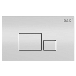 Клавиша смыва D&K Quadro DB1519016 белая матовая Клавиша смыва D&K Quadro DB1519016 белая матовая