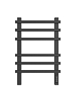 Электрический полотенцесушитель Двин N Plaza Neo 40*60 L/R черный матовый