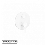 Смеситель Excellent Pi AREX.1245WH для ванны и душа скрытый монтаж белый матовый Смеситель Excellent Pi AREX.1245WH для ванны и душа скрытый монтаж белый матовый