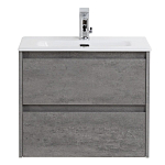 Тумба с раковиной BelBagno Kraft 39 60 подвесная Cemento Grigio (раковина BB600/390ETL)