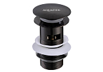 Сливной набор для раковины Aquatek AQ6001MB, матовый черный, с переливом Сливной набор для раковины Aquatek AQ6001MB, матовый черный, с переливом