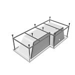 Каркас Vayer Options 165х85/70 L/R (приобретается в комплекте с ванной) Каркас Vayer Options 165х85/70 L/R (приобретается в комплекте с ванной)