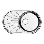 Кухонная мойка Iddis Suno S SUN77SDi77S 77*48 нерж. сталь, шелк с сифоном