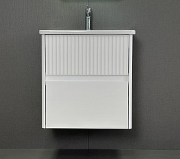 Тумба под раковину Alavann Wave 60 белый глянец