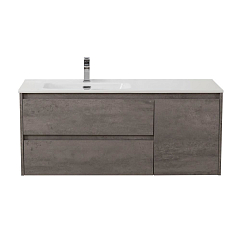 Тумба с раковиной BelBagno Kraft 100 Cemento Grigio L Тумба с раковиной BelBagno Kraft 100 Cemento Grigio L