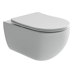 Подвесной унитаз Ceramicanova Long CN3015 36,5*55,5 безободковый с крышкой-сиденьем микролифт Подвесной унитаз Ceramicanova Long CN3015 36,5*55,5 безободковый с крышкой-сиденьем микролифт