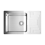 Кухонная мойка Omoikiri Mizu 78*48 матовый хром увеличенная чаша Кухонная мойка Omoikiri Mizu 78*48 матовый хром увеличенная чаша